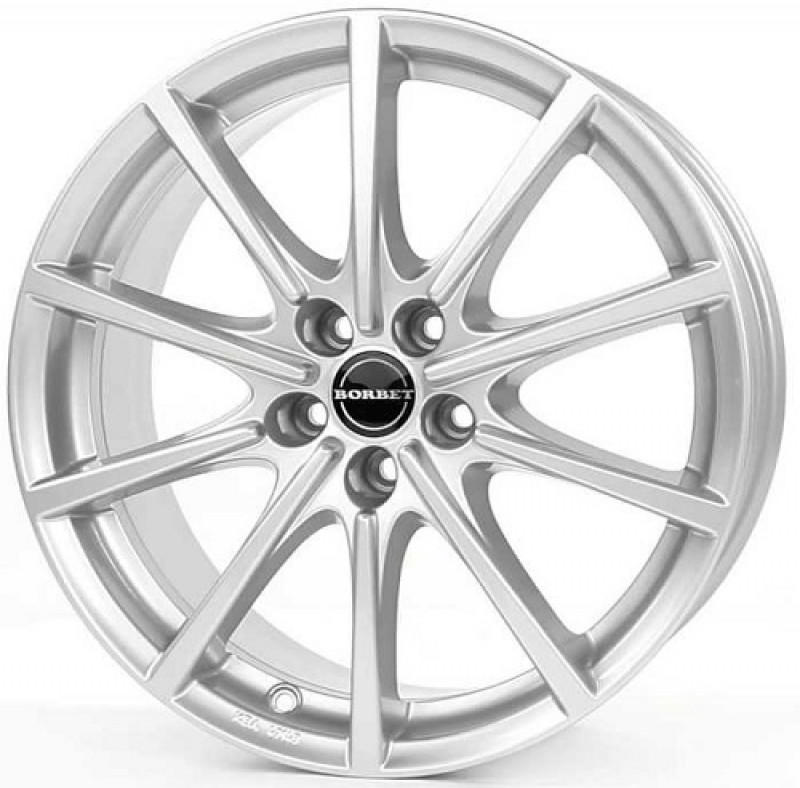 Литой колесный диск Borbet BL5 brilliant silver 8,0x17 5x114,3 ET48 D72,5