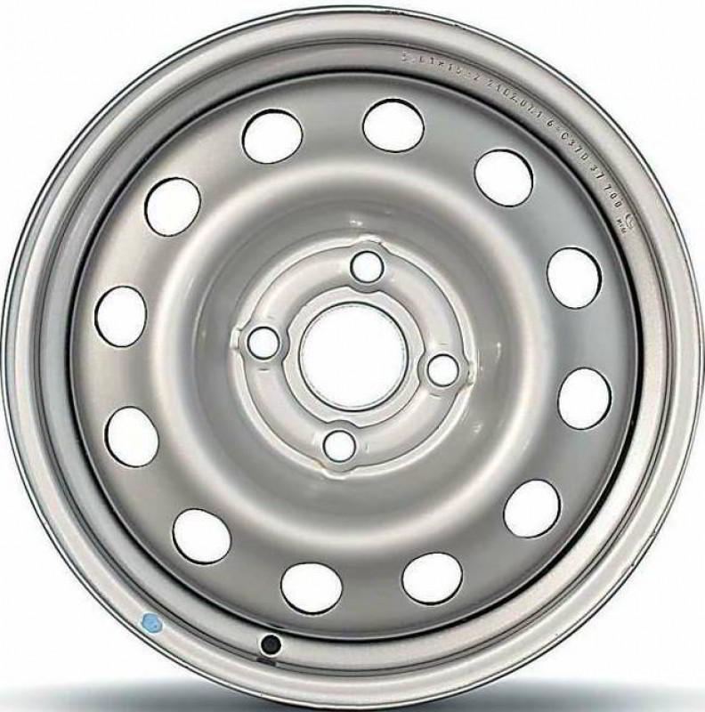Штампованный стальной диск Trebl 53A45R Silver 5,5x14 4x100 ET45 D54,1