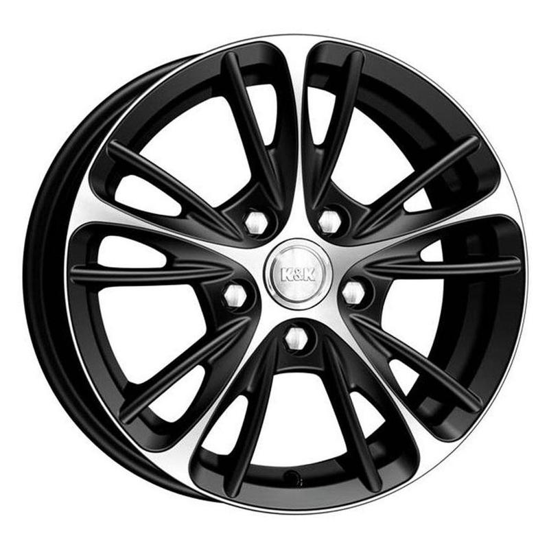 Литой колесный диск K&K КС467 Мулен Руж алмаз черный 5,5x14 4x100 ET35 D67,1