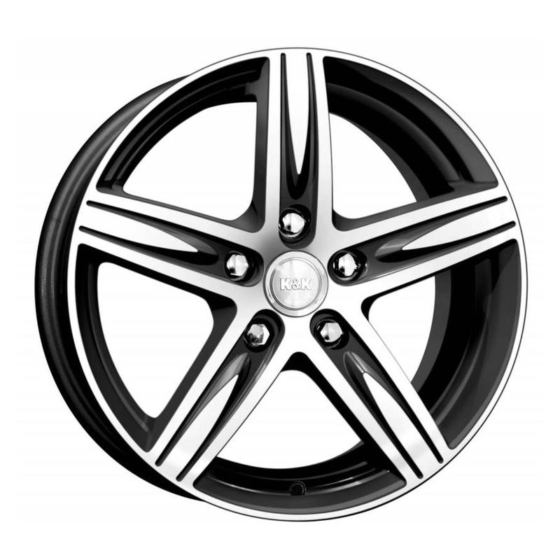 Литой колесный диск K&K КС547 Андорра алмаз черный 7,0x17 5x108 ET40 D67,1