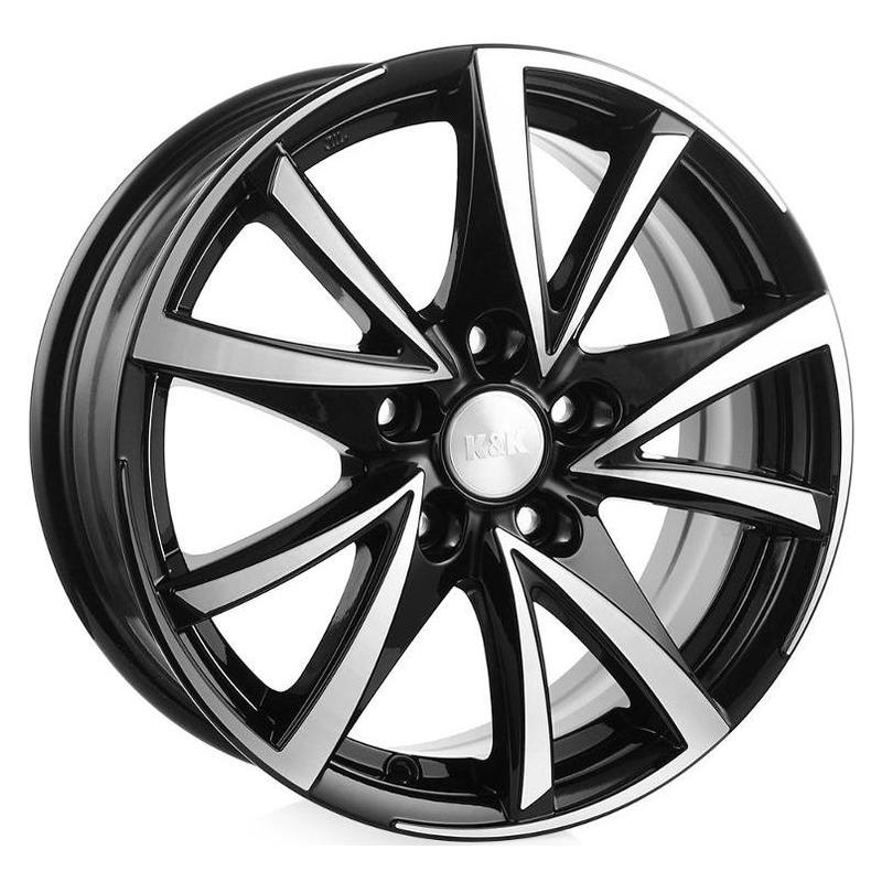 Литой колесный диск K&K КС570 Игуана алмаз черный 6,5x16 5x110 ET40 D65,1