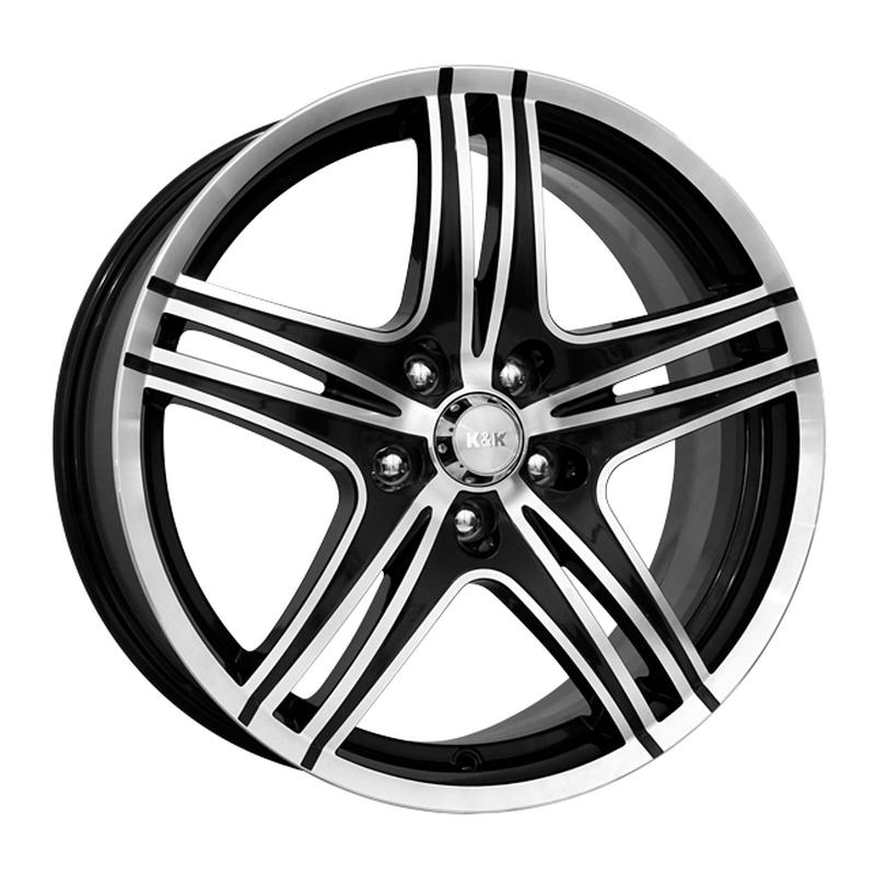 Литой колесный диск K&K КС636 Омаха алмаз черный 5,5x14 4x100 ET39 D56,6