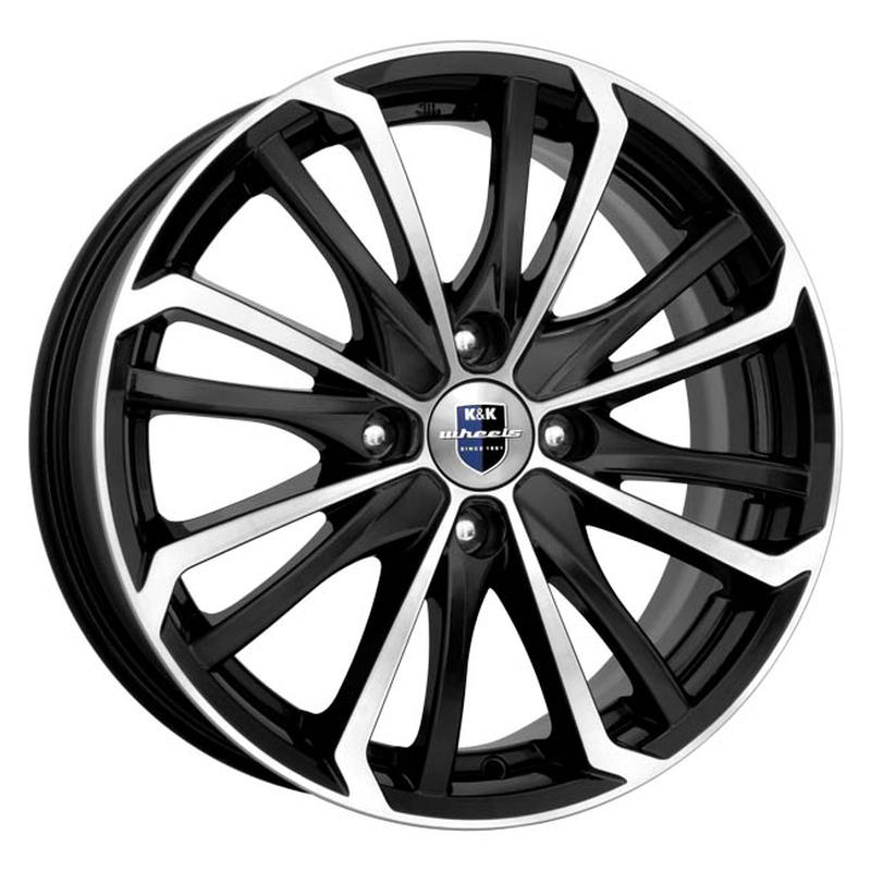 Литой колесный диск K&K КС639 Рим алмаз черный 6,5x16 4x100 ET37 D56,6