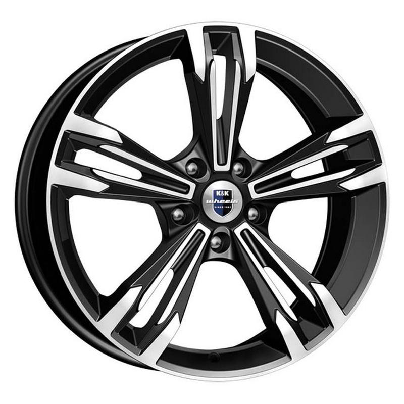 Литой колесный диск K&K КС655 Каррера алмаз черный 7,0x18 5x108 ET45 D67,1