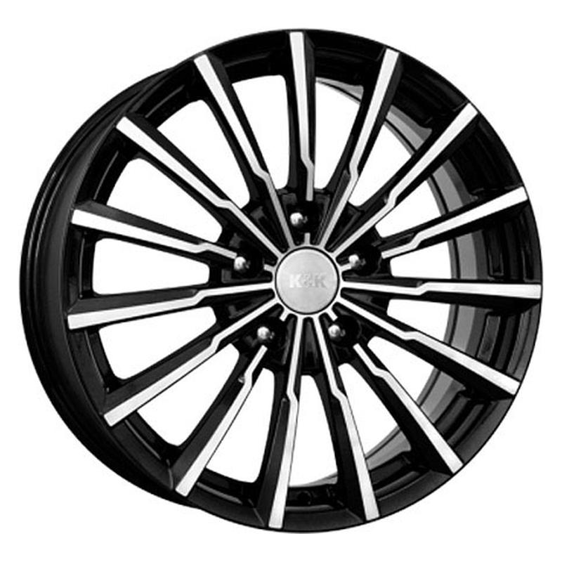Литой колесный диск K&K КС562 Акцент алмаз черный 7,0x17 4x100 ET43 D60,1