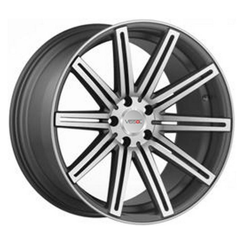 Литой колесный диск Vissol V-004 Matte Graphite Machined 9,0x20 5x114,3 ET20 D73,1