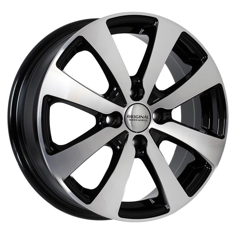 Литой колесный диск Skad KL-261 Rio Алмаз черный 6,0x15 4x100 ET48 D54,1