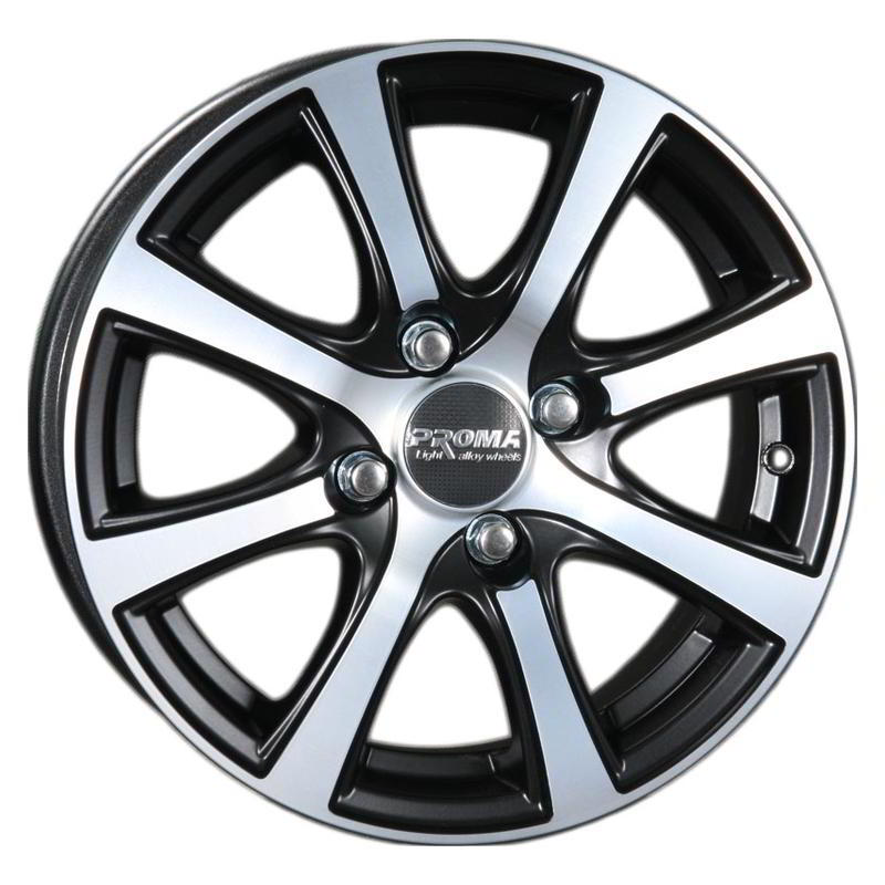 Литой колесный диск Proma Колизей алмаз матовый 6,0x15 4x100 ET50 D60,1