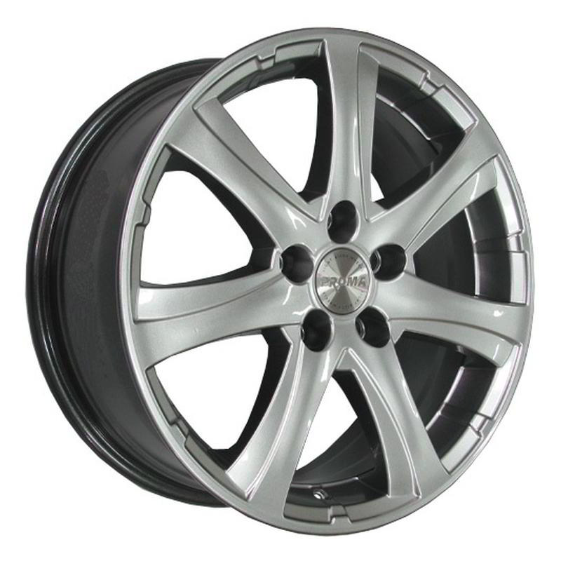 Литой колесный диск Proma Турбо платина 7,0x17 5x120 ET50 D65,1
