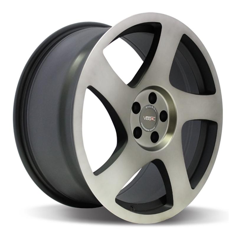 Литой колесный диск Vissol V-006 Black Machined with Dark Tint 8,5x18 5x100 ET45 D57,1