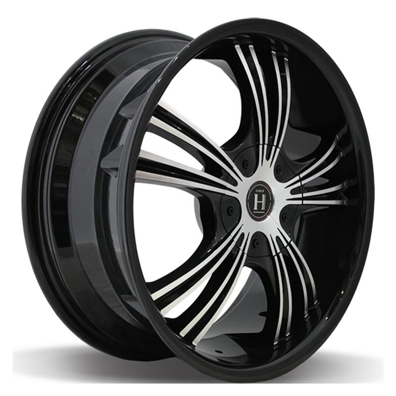 Литой колесный диск Harp Y-02 Glossy Black Machined Face Glossy Black Lip 7,5x18 5x114,3 ET40 D72,6