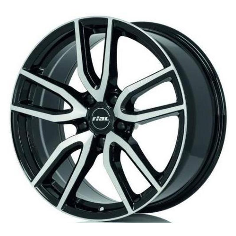 Литой колесный диск Rial Torino Diamond black front polished 7,5x17 5x115 ET40 D70,2