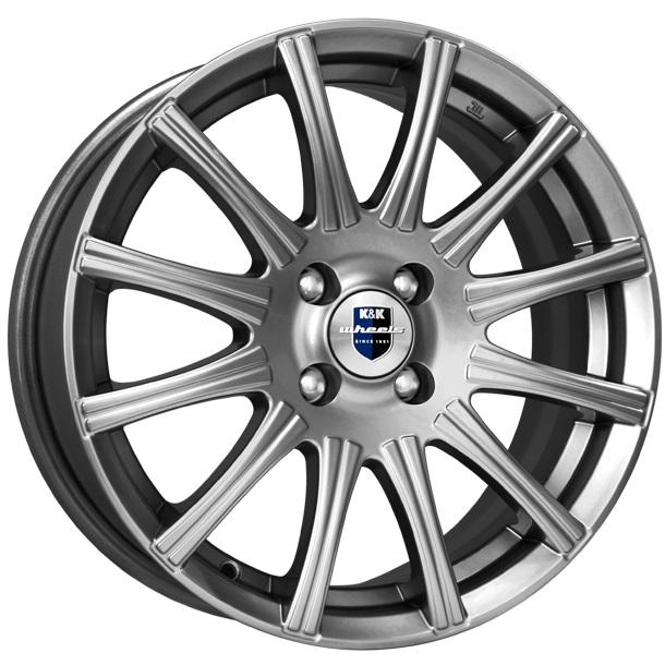 Литой колесный диск K&K КС475 Сиеста дарк платинум 5,5x14 4x100 ET39 D56,6