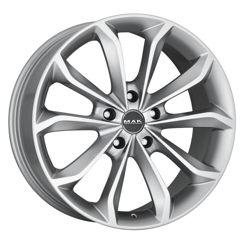 Литой колесный диск MAK Xenon Hyper Silver 9,5x20 5x150 ET52 D110,1