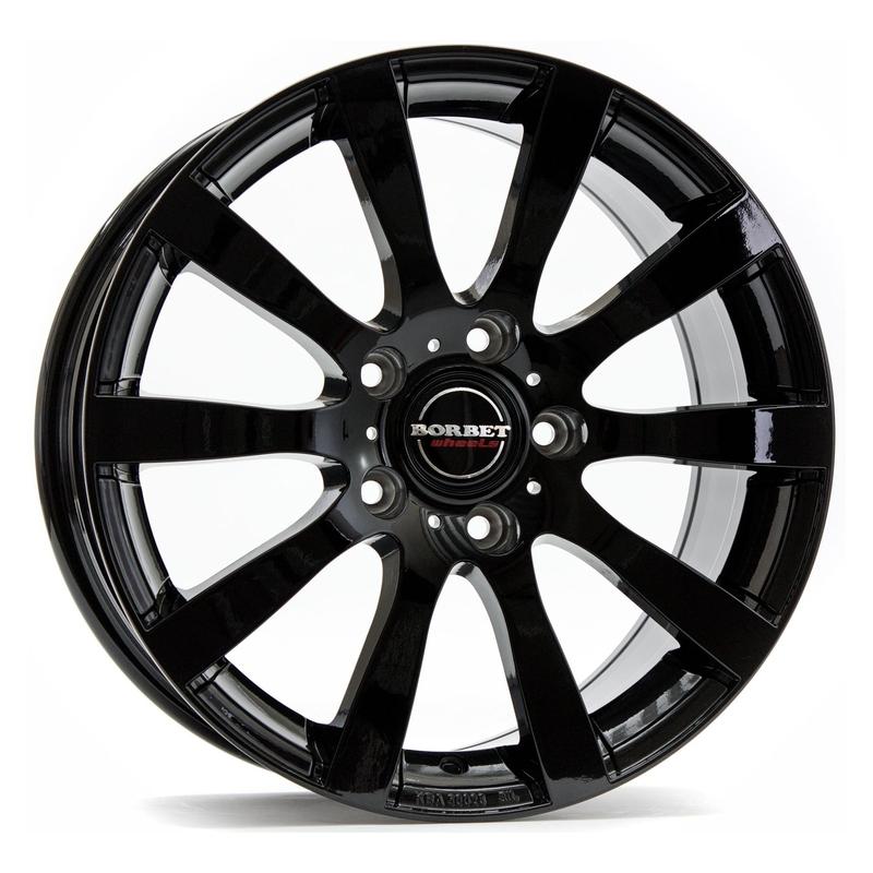 Литой колесный диск Borbet C2C black glossy 7,5x17 5x120 ET45 D65,1