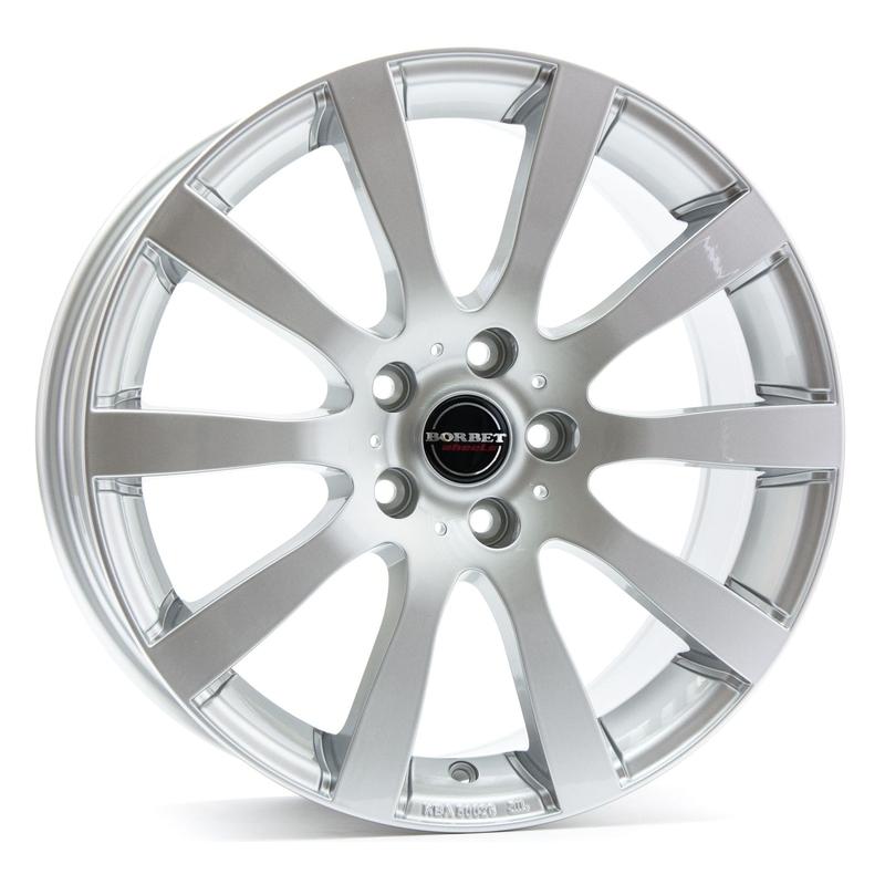 Литой колесный диск Borbet C2C brilliant silver 8,0x18 5x120 ET45 D72,1