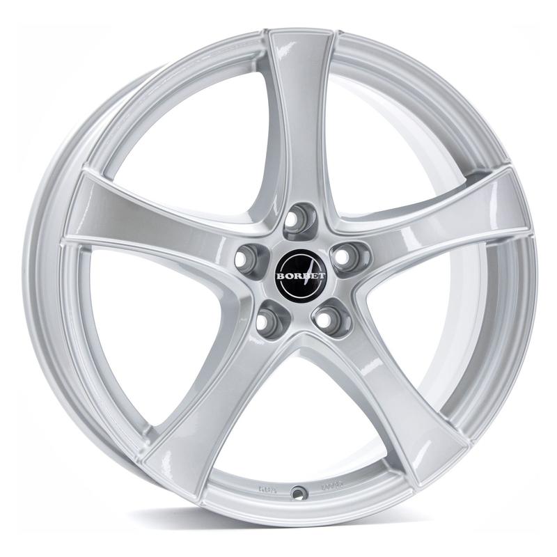 Литой колесный диск Borbet F2 brilliant silver 6,5x17 5x112 ET41 D57,06