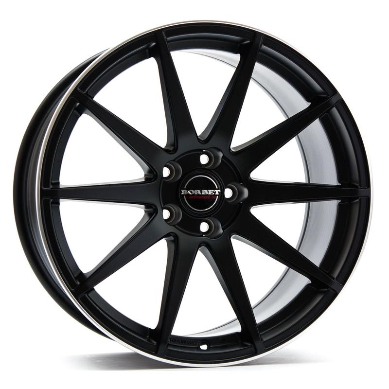 Литой колесный диск Borbet GTX black rim polished matt 8,5x19 5x112 ET21 D66,5