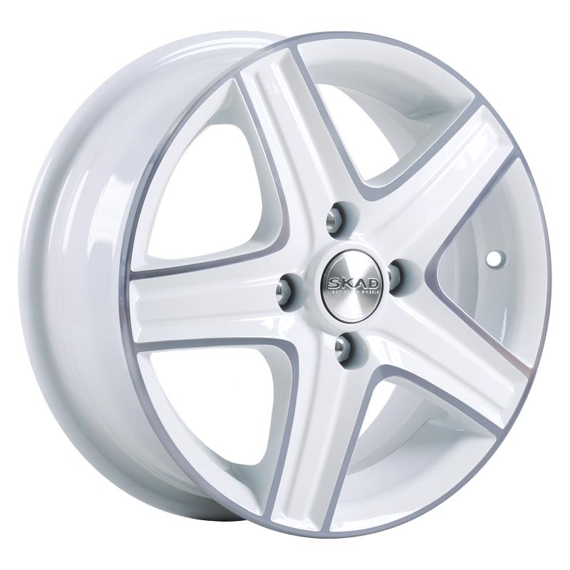 Литой колесный диск Skad Магнум Алмаз белый 5,5x14 4x100 ET49 D56,6
