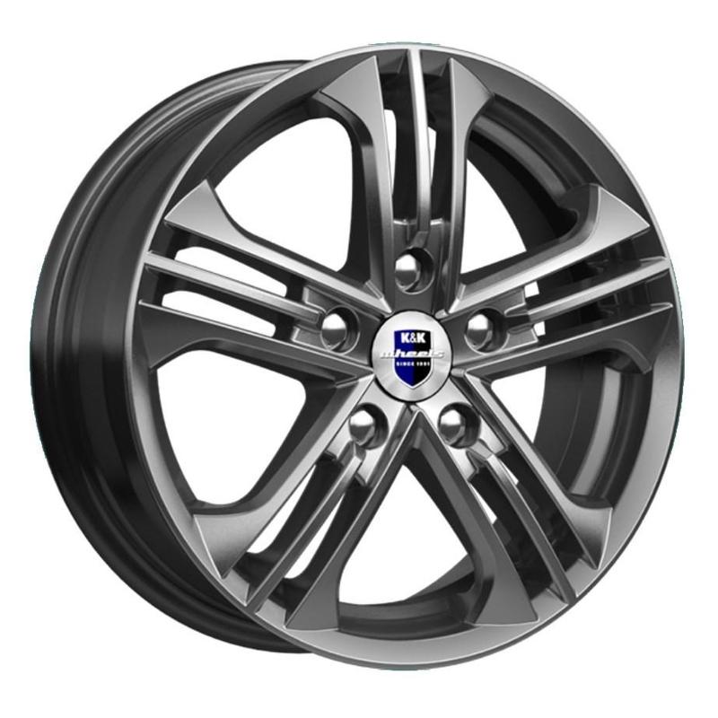Литой колесный диск K&K КС666 Trinity дарк платинум 6,5x16 5x114,3 ET43 D67,1