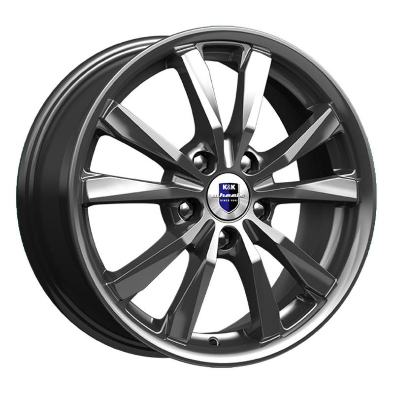 Литой колесный диск K&K КС649 Спайдер дарк платинум 6,5x16 5x100 ET38 D57,1