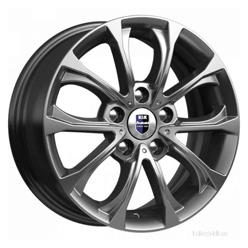Литой колесный диск K&K КС732 Urals дарк платинум 6,5x15 5x100 ET43 D67,1