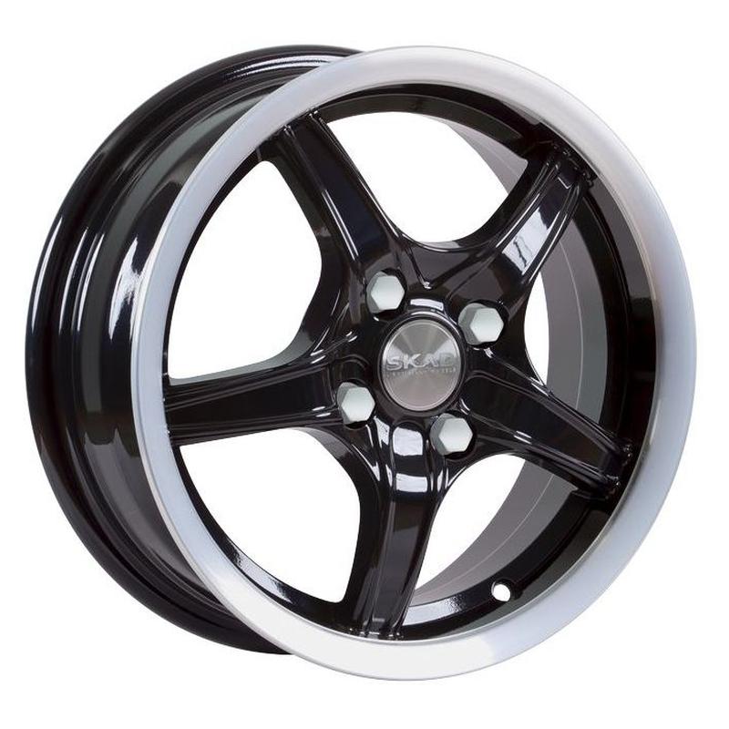 Литой колесный диск Skad Стинг Антрацит алмаз 5,5x14 4x100 ET38 D67,1