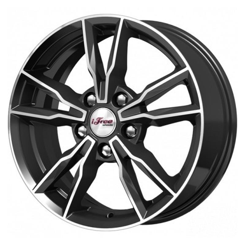 Литой колесный диск iFree Икигай KC865 блэк джек 6,5x16 5x114,3 ET40 D66,1