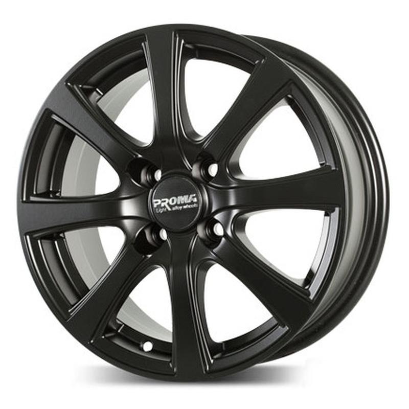 Литой колесный диск Proma Колизей черный матовый 6,0x15 4x108 ET47,5 D63,4