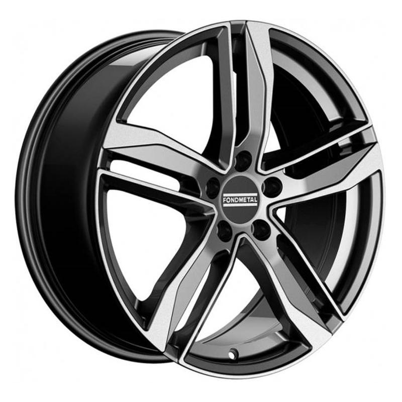 Литой колесный диск Fondmetal Hexis Titanium Glossy Machined 8,0x18 5x112 ET48 D57,1