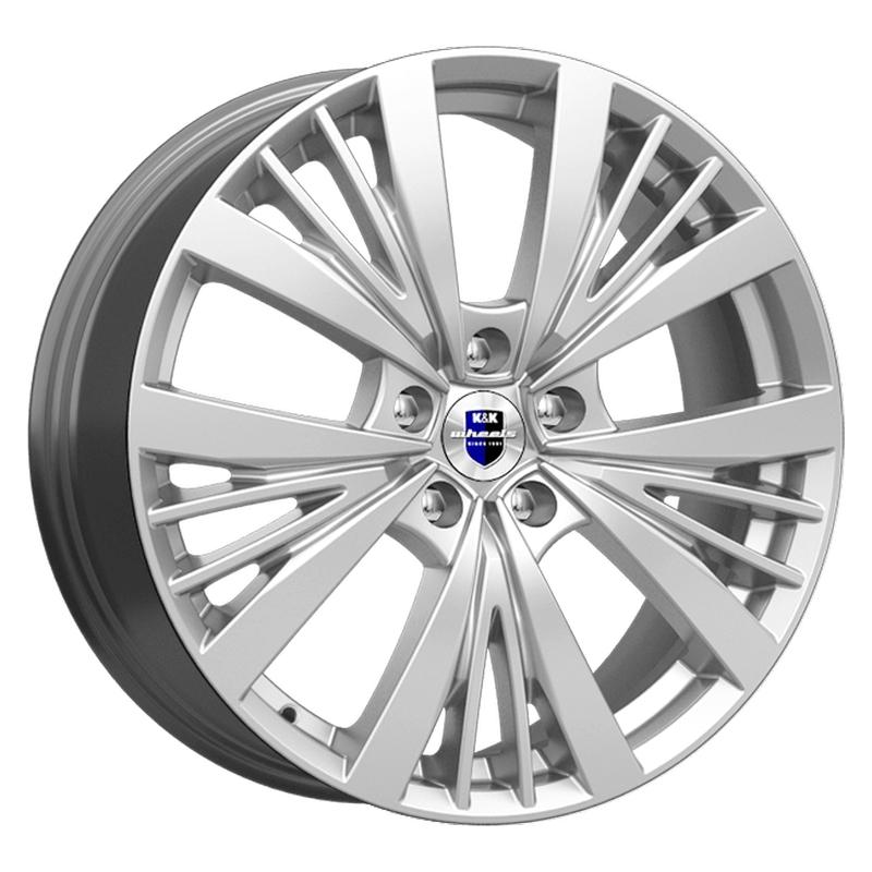 Литой колесный диск K&K КС881 Марвел сильвер 7,5x19 5x120 ET35 D72,6