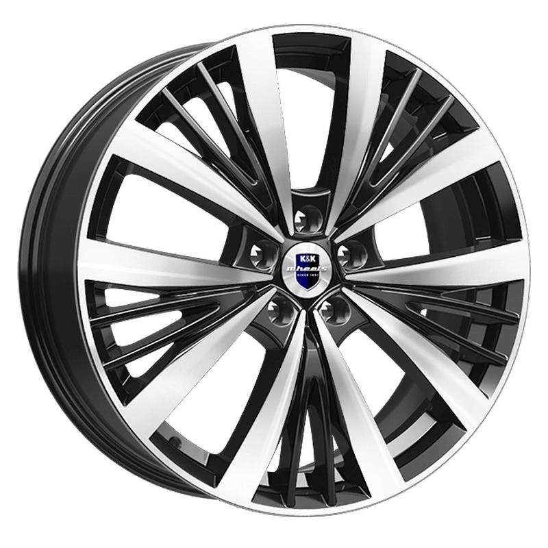 Литой колесный диск K&K КС881 Марвел алмаз черный 7,5x19 5x114,3 ET40 D66,1