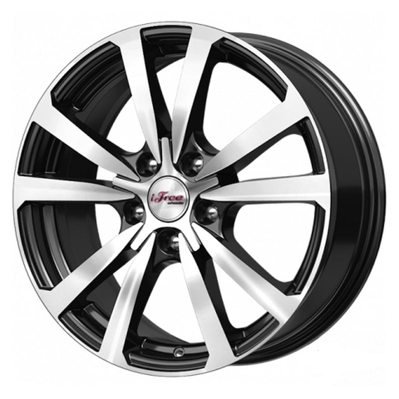 Литой колесный диск iFree Бэнкс KC645 блэк джек 7,0x17 5x108 ET45 D67,1