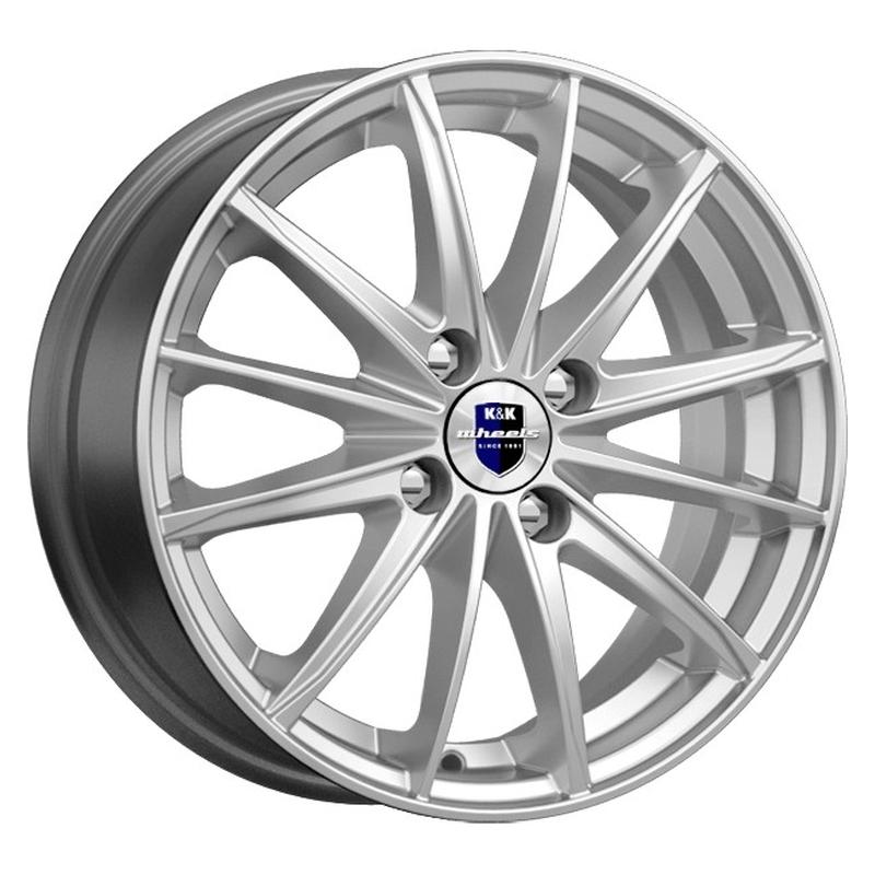 Литой колесный диск K&K КС884 Пойнт Бланк сильвер 6,0x15 4x100 ET50 D60,1