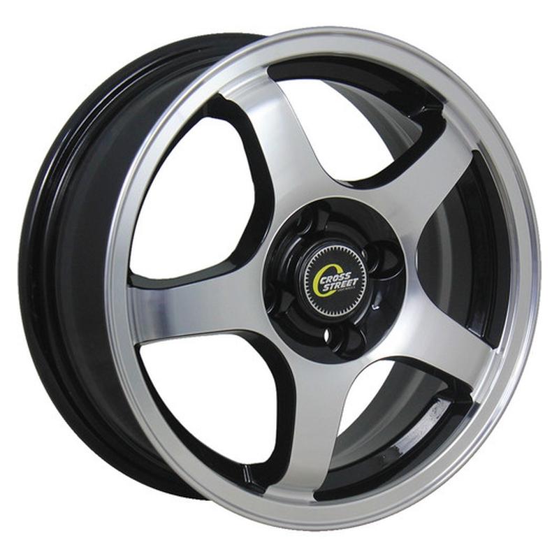 Литой колесный диск CrossStreet CR-14 BKF 6,0x15 4x114,3 ET40 D67,1