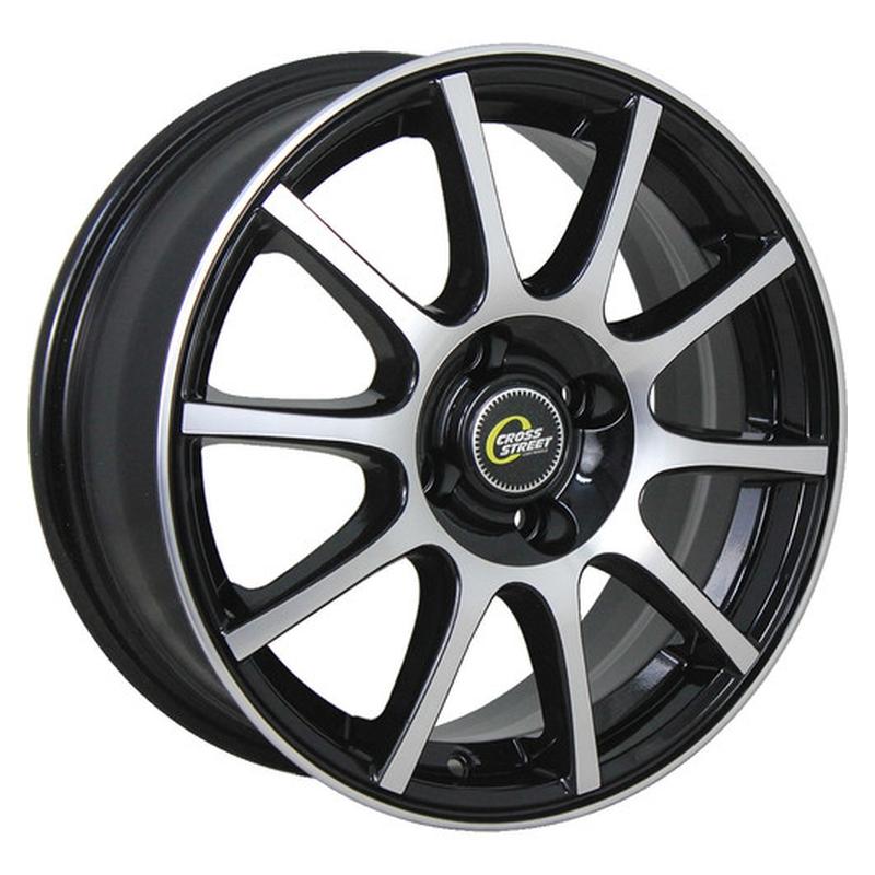 Литой колесный диск CrossStreet CR-16 BKF 6,0x15 4x100 ET47 D54,1