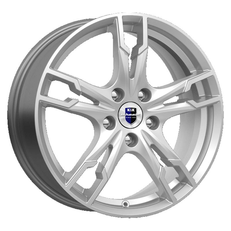 Литой колесный диск K&K КС875 Солар сильвер 7,0x17 5x114,3 ET45 D67,1