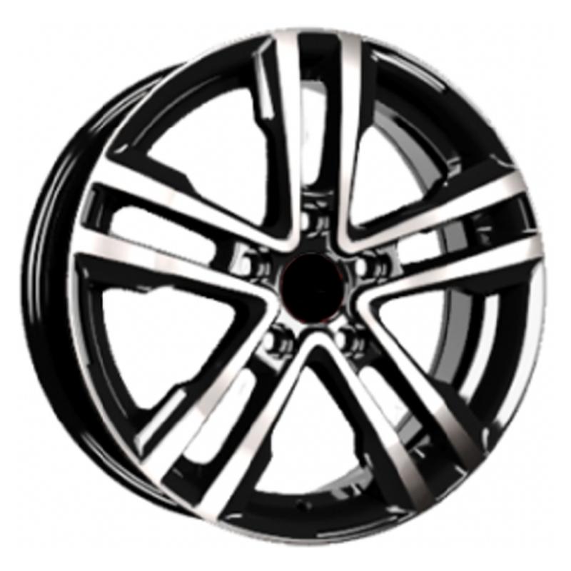 Литой колесный диск Вектор B197 алмаз черный 7,0x17 5x108 ET50 D63,35