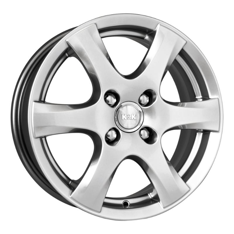 Литой колесный диск K&K КС564 Магма 6 сильвер 5,5x14 4x98 ET35 D58,5