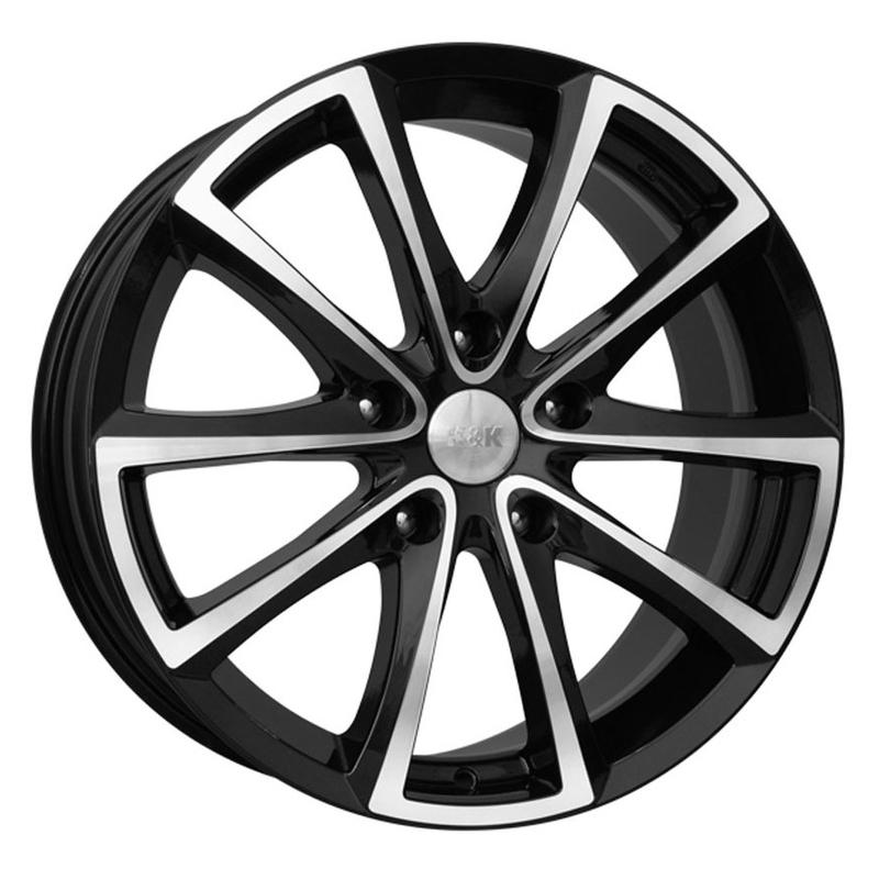 Литой колесный диск K&K КС470 Сансара алмаз черный 8,5x18 5x130 ET50 D71,6