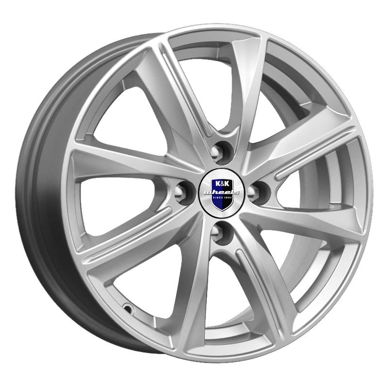 Литой колесный диск K&K КС890 Арнар сильвер 6,0x15 4x100 ET40 D67,1