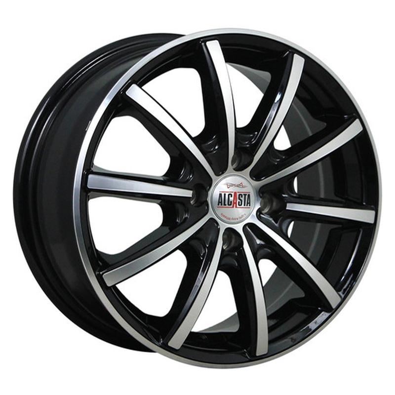 Литой колесный диск Alcasta M58 BKF 6,0x15 4x100 ET48 D54,1