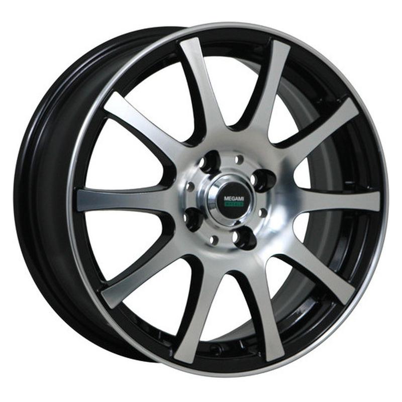 Литой колесный диск Megami MGM-2 BKF 6,0x15 4x98 ET35 D58,6