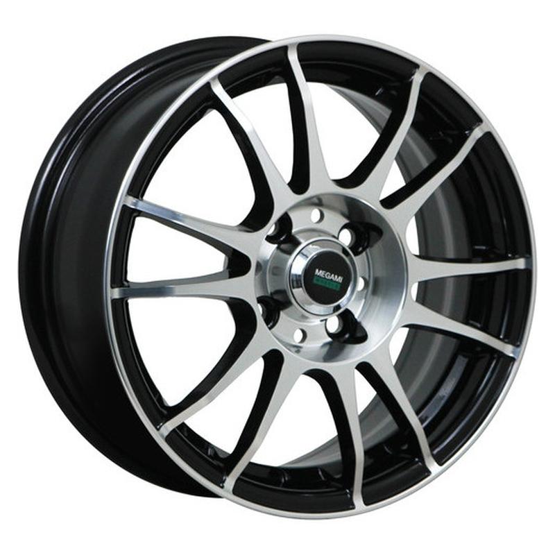 Литой колесный диск Megami MGM-3 BKF 6,0x15 4x100 ET50 D60,1
