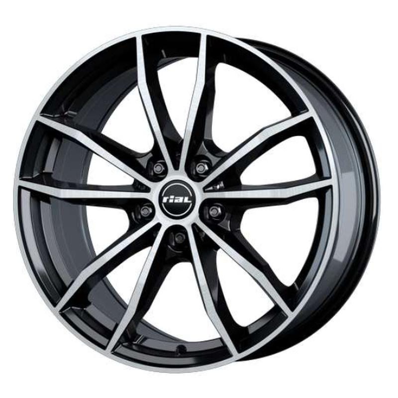 Литой колесный диск Rial X12 Diamond Black Front Polished 8,0x18 5x112 ET30 D66,5