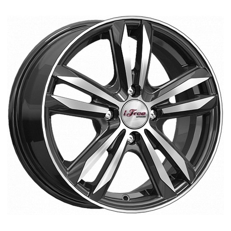 Литой колесный диск iFree Маскот KC870 блэк джек 6,0x15 4x100 ET45 D67,1