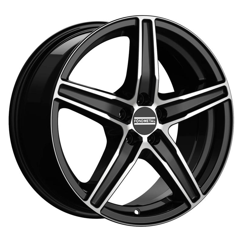 Литой колесный диск Fondmetal 8100 Glossy Black Machined 7,0x17 5x114,3 ET45 D75