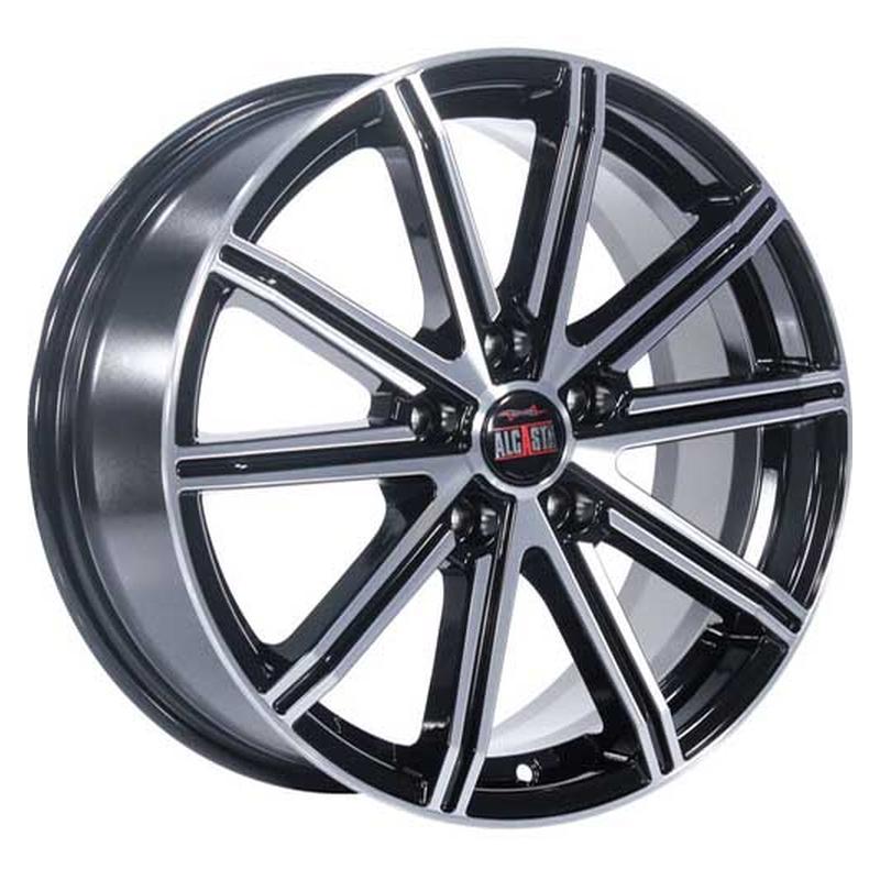 Литой колесный диск Alcasta M64 BKF 7,0x17 5x114,3 ET35 D67,1
