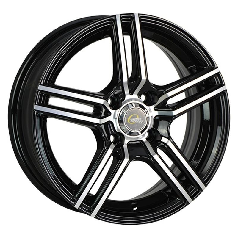 Литой колесный диск CrossStreet Y3177 BKF 6,0x15 4x100 ET48 D54,1