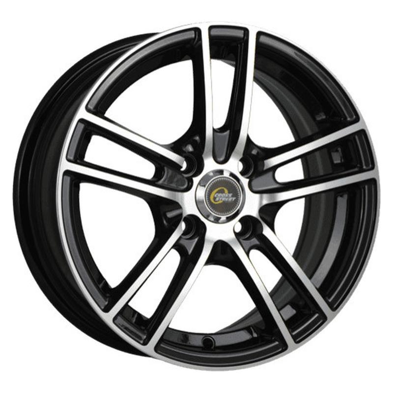 Литой колесный диск CrossStreet Y242 BKF 6,0x14 4x100 ET38 D73,1